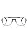 Ray Ban Ray-ban 58mm Square Optical Glasses In Black