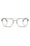 Ray Ban Ray-ban 58mm Square Optical Glasses In Gunmetal