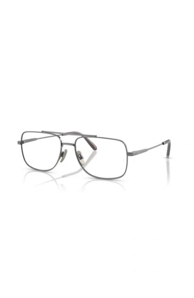 Ray Ban Ray-ban 58mm Square Optical Glasses In Brown