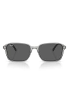 Ray Ban Ray-ban 58mm Square Sunglasses In Gray