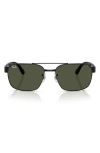 Ray Ban Ray-ban 58mm Square Sunglasses In Black