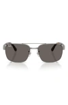 Ray Ban Ray-ban 61mm Square Sunglasses In Gunmetal
