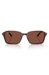 Ray Ban Ray-ban 58mm Square Sunglasses In Red