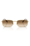 Ray Ban Rb3746 Sunglasses Arista Gold Frame Brown Lenses 59-20 In Gold Flash