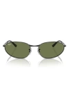 Ray Ban 59mm Irregular Oval Sunglasses