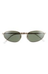 Ray Ban 59mm Irregular Oval Sunglasses In Gold Flash