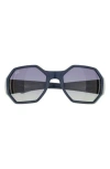 Ray Ban Ray-ban 59mm Octagon Sunglasses In Blue