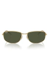 Ray Ban Ray-ban 59mm Oval Sunglasses In Gold Flash