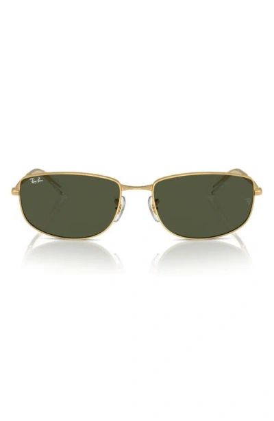 Ray Ban Ray-ban 59mm Oval Sunglasses In Gold Flash