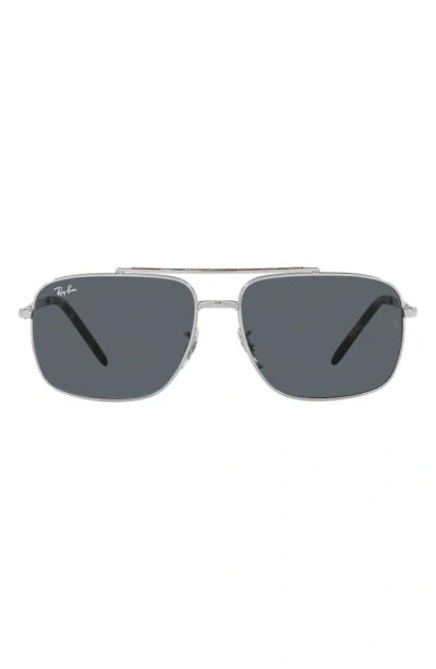 Ray Ban Tinted-lenses Double-bridge Sunglasses In Silber