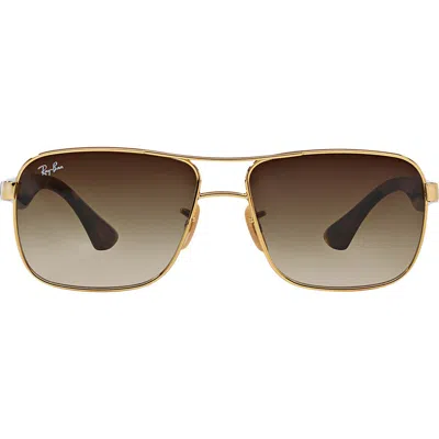 Ray Ban Ray-ban 59mm Pilot Sunglasses In Brown