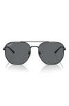 Ray Ban Ray-ban 59mm Polarized Irregular Sunglasses In Gray