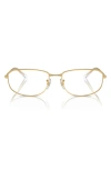 Ray Ban 59mm Polarized Oval Sunglasses In Gold