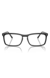 Ray Ban 59mm Rectangular Optical Glasses In Black Green
