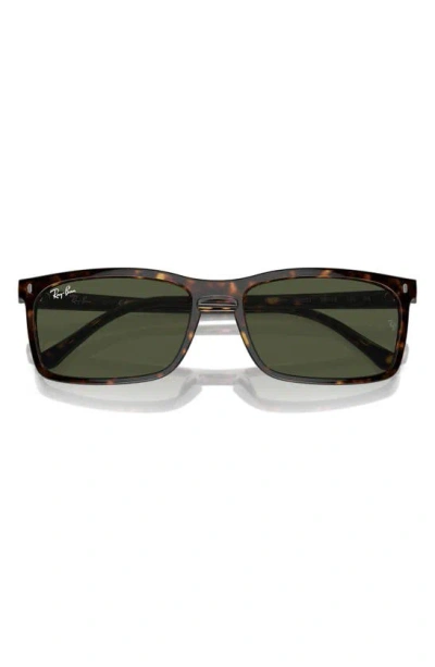 RAY BAN RAY-BAN 59MM RECTANGULAR SUNGLASSES