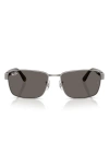 Ray Ban Ray-ban 59mm Square Sunglasses In Gunmetal