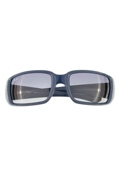 Ray Ban Ray-ban 59mm Wrap Sunglasses In Blue