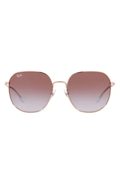Ray Ban Ray-ban 60mm Gradient Round Sunglasses In Gold