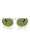 Ray Ban Ray-ban 60mm Irregular Sunglasses In Silver