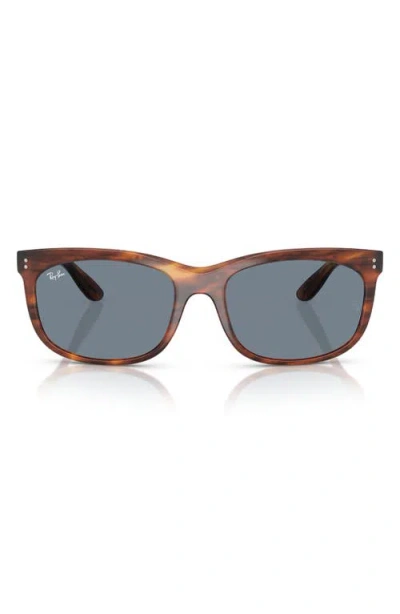 Ray Ban Ray-ban 60mm Pillow Sunglasses In Striped Havana