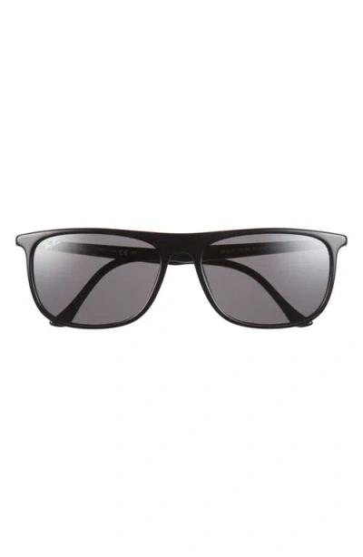Ray Ban Ray-ban 61mm Rectangular Sunglasses In Black