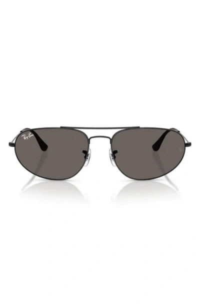 RAY BAN RAY-BAN 62MM OVERSIZE IRREGULAR SUNGLASSES