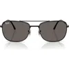 Ray Ban Ray-ban 62mm Rectangular Sunglasses In Black