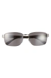 Ray Ban Ray-ban 62mm Square Sunglasses In Gunmetal