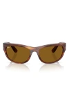 Ray Ban Ray-ban 63mm Pillow Sunglasses In Striped Havana