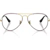 Ray Ban Ray-ban 6489 58mm Optical Glasses In Black