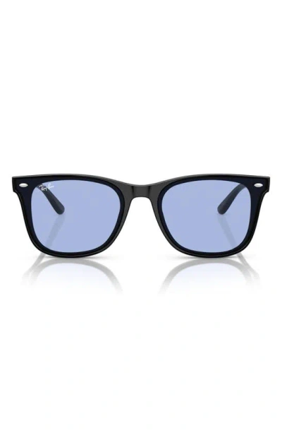 Ray Ban Men's Plastic Square Sunglasses, 65mm In Black