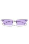 Ray Ban 66mm Anh Frameless Butterfly Sunglasses