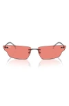 Ray Ban Anh Bio-based Sunglasses Gunmetal Frame Pink Lenses 63-15