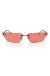 Ray Ban Anh Bio-based Sunglasses Gunmetal Frame Pink Lenses 63-15