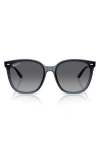 Ray Ban Ray-ban 66mm Polarized Oversize Irregular Sunglasses In Brown