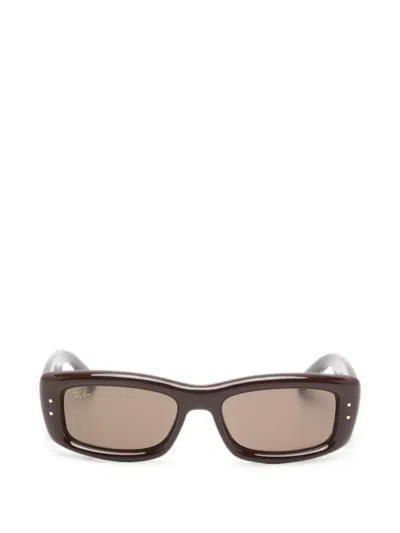 Ray Ban X A$ap Rocky Kiliane Puffer Sunglasses In Brown