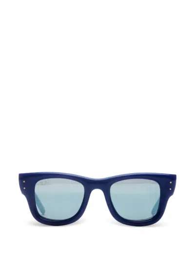 Ray Ban A$ap Rocky Wayfarer Puffer Sunglasses In Blue