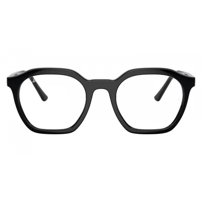 Ray Ban Alice Demo Irregular Unisex Eyeglasses Rx7238f 2000 52 In Black