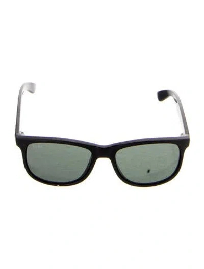 Pre-owned Ray Ban Andy Wayfarer Sunglasses In Black