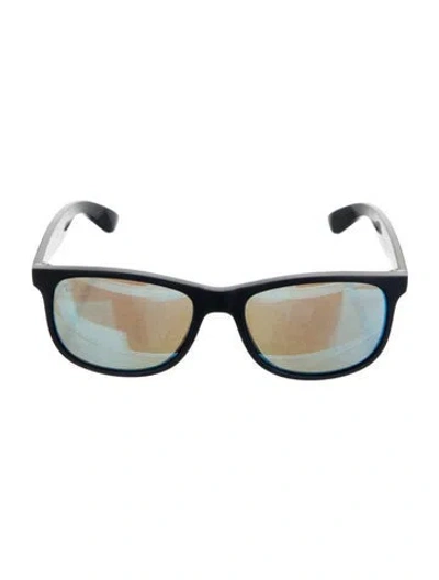 Pre-owned Ray Ban Andy Wayfarer Sunglasses In Blue