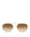 Ray Ban Ray-ban Angular Sunglasses, 57mm In Gold/brown Gradient