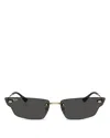Ray Ban Ray-ban Anh Butterfly Sunglasses, 63mm In Gray Solid