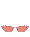 Ray Ban Anh Bio-based Sunglasses Gunmetal Frame Pink Lenses 63-15 In Pink Solid