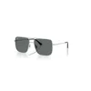 Ray Ban Ari Bio-based Sonnenbrillen Silber Fassung Grau Glas Polarisiert 56-16 In Silber
