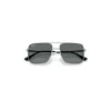 Ray Ban Ari Bio-based Sunglasses Silver Frame Grey Lenses Polarized 54-16 In Silver