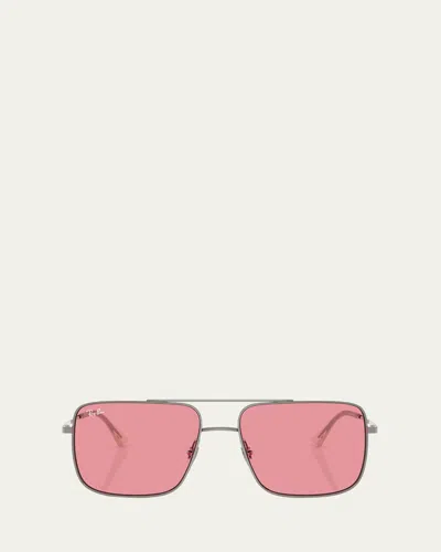RAY BAN ARI METAL SQUARE SUNGLASSES