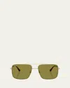 Ray Ban Womens Gold Rb3758 Ari Square-frame Metal Sunglasses In Pale Gold
