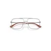 Ray Ban Ari Optics Eyeglasses Gunmetal Frame Clear Lenses Polarized 54-16 In Gunmetal