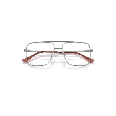 Ray Ban Ari Optics Eyeglasses Gunmetal Frame Clear Lenses Polarized 54-16