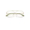 Ray Ban Ari Optics Eyeglasses Pale Gold Frame Clear Lenses Polarized 54-16 In Pale Gold